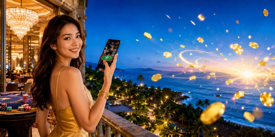 Pemain menggunakan telefon pintar untuk bermain jackpot slot di platform mudah alih cat6 Malaysia